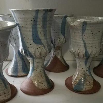 Hand Made Ceramic Goblets