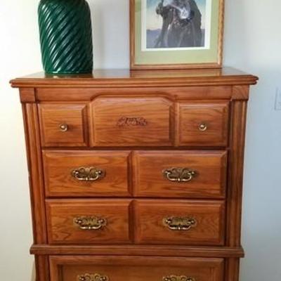 Wood Chest of Drawers 