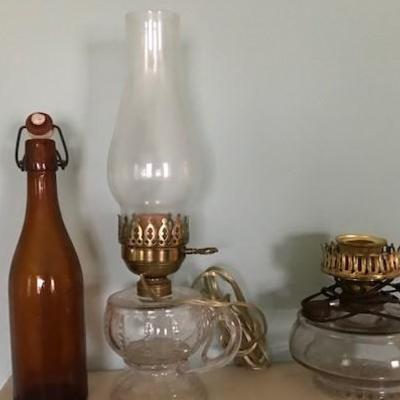 Glass Lamps.
