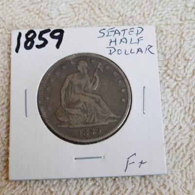 1859 Seated Liberty Half Dollar