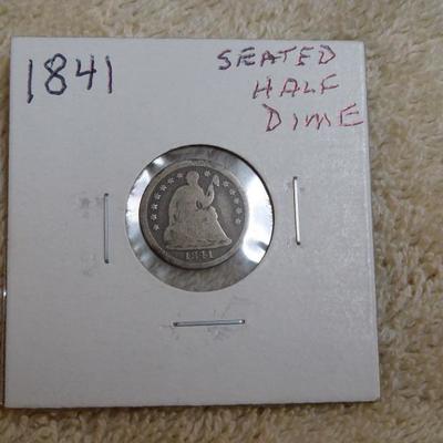 1841 Seated Liberty Hal Dime .900 Silver