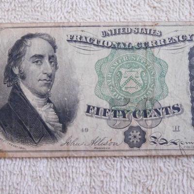 1873 Fifty Cents Fractional Currency