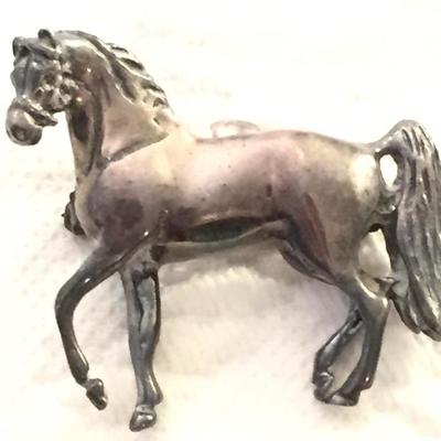 Vintage Sterling Silver Horse Pin/Pendant