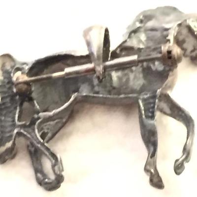 Vintage Sterling Silver Horse Pin/Pendant