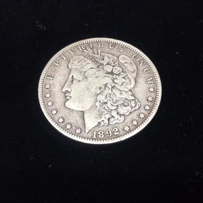 1892 -O Morgan Silver Dollar