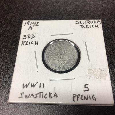 1942-A German 1 Reich Pfennig - Zinc Coi