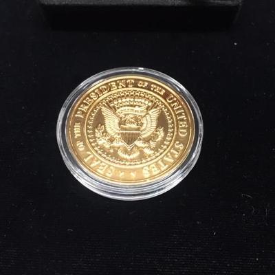 18K Gold Plated Donald Trump Inauguration Proof