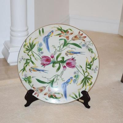 Decorative plate with holder