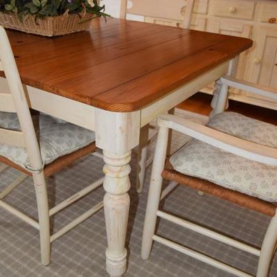 Ethan Allen table, chairs, & china hutch