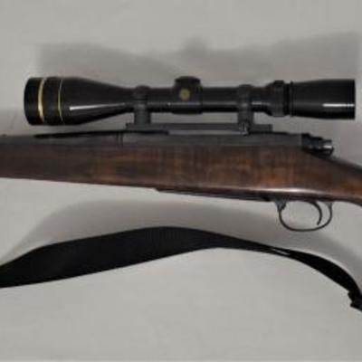 Remington Model 700 Rifle 7 mm mag. Custom Stock - Glass Bedded, Chip out of Pistol Grip, Leupold Scope Vari-X-III, Mag-na-port, 