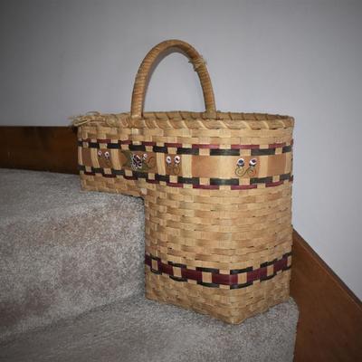 Beautiful Hand-woven Wicker Stair Basket