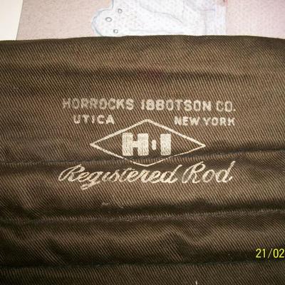 Horrocks Ibbotson Co. Cane rod 4 pieces in original case