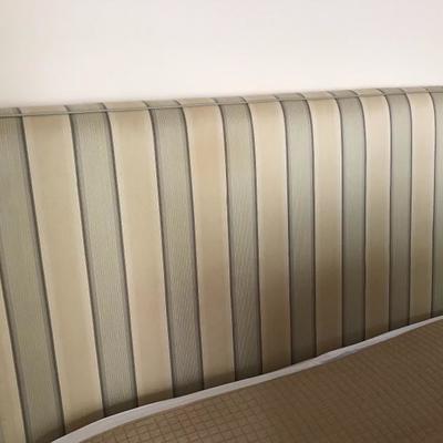 Queen Size Upholstered Headboard w/Metal Bed Frame