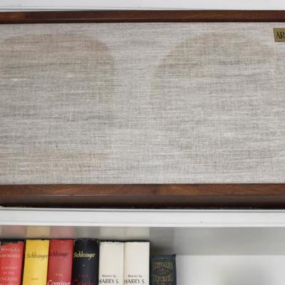 Vintage AR Inc. walnut cabinet speakers