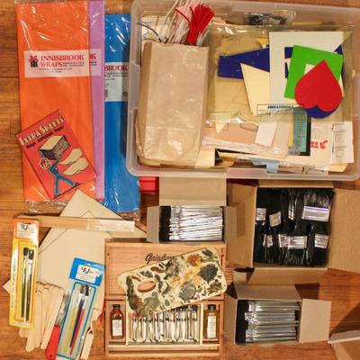 Crafting and painting supplies