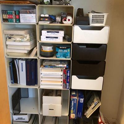 Office organizing unit and office supplies