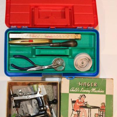 Vintage child's sewing machine
