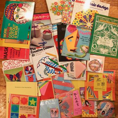 Craft supplies and books, Origami crafting supplies