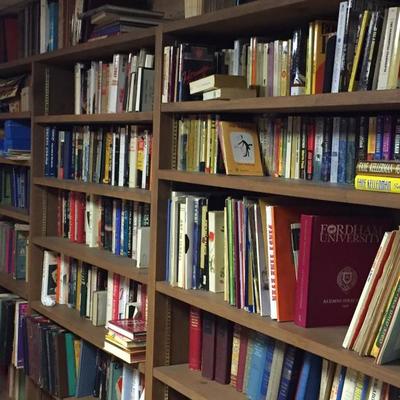 Hundreds of books, including entertainment bios, novels, art & music, history, education, travel, Jewish history.