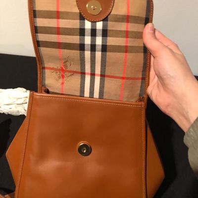 Vintage Leather Burberry bag, never been used purchased in London. 