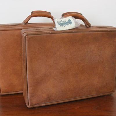 Vintage Hartmann Luggage leather attache cases