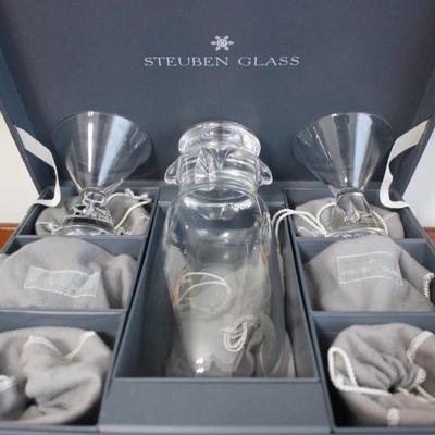 Steuben Glass boxed set