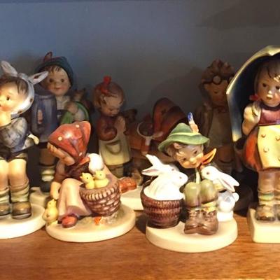 Collection of Hummel figurines