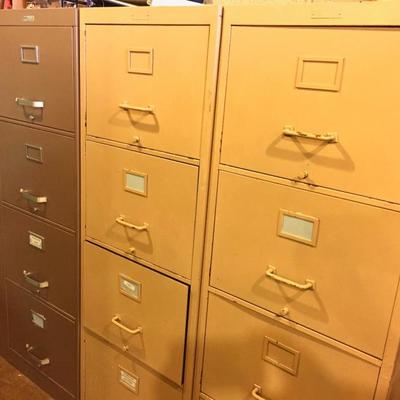 Vintage file cabinets