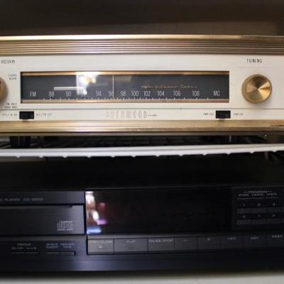 Vintage Sherwood FM/MX Stereo Tuner, Yamaha CD-2000 Compact Disc Player