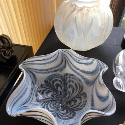 Blown glass bowl