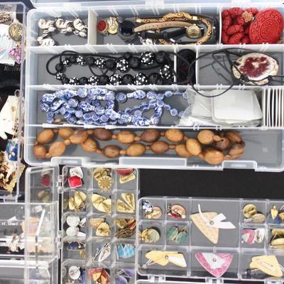 Vintage and designer costume jewelry