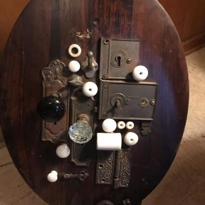 unique collage of antique hardware