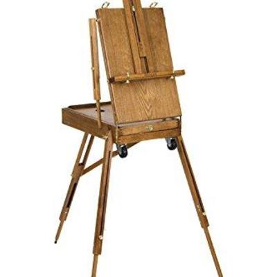 traveling easel in open position