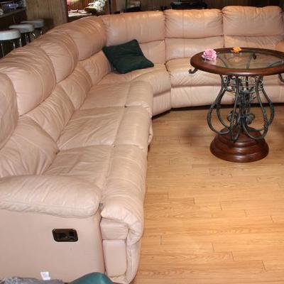 Peach sectional sofa