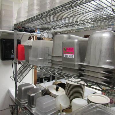 Huge lot of Stainless Steel and Plastic Prep Conta ..