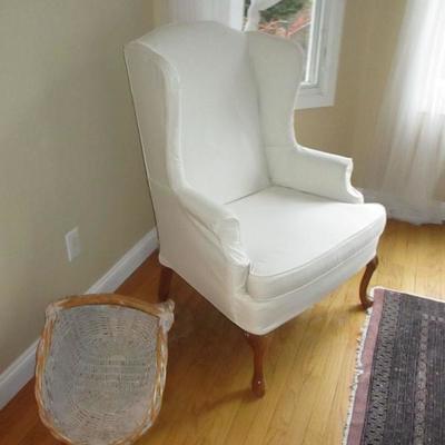 PAIR WING CHAIRS