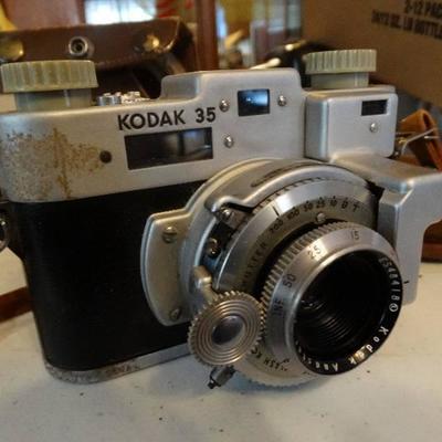 Kodak 35 camera w/weston master II universal expos ...