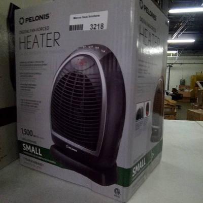 Pelonis 1,500-Watt Digital Fan Forced Heater
