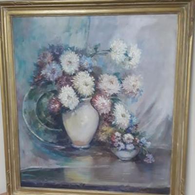 Chrysanthemum oil painting