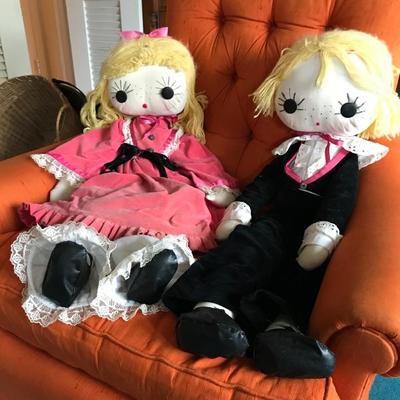 Hand Made Dolls â€˜Prom King & Queenâ€™ ( 32â€h)
$40 (pair)