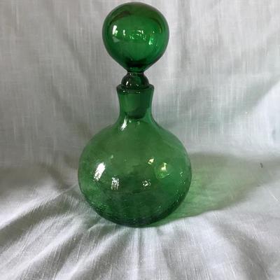 Green Blenko Decanter w/Original Stopper (8.5”h) $70 (our personal favorite!)
