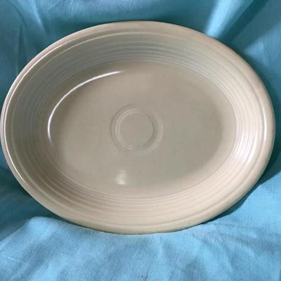Fiesta Cream 12â€ Oval Platter $60