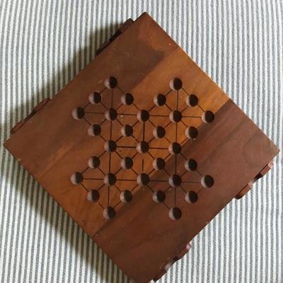 Berea College Handcrafted Chinese Checkers Board (7.5” x 7.5”)  $18 (needs marbles)