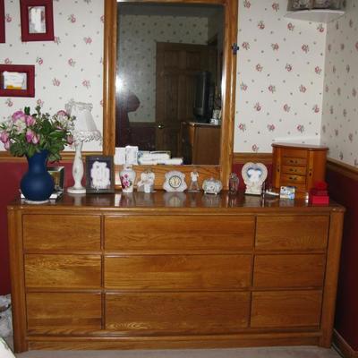 Webb Furniture, Bedroom set, oversized chest $ 125.00, dresser with mirror $ 165.00  , 2 night stands $ 110.00 and head board $ 75.00 ,...