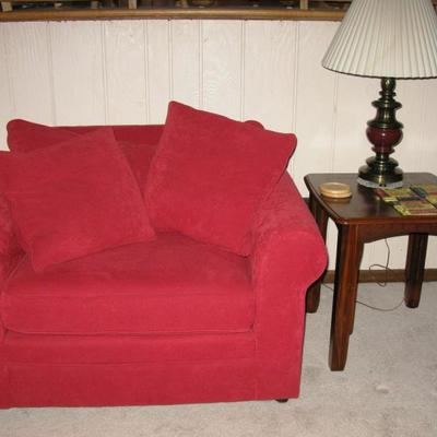 red over sized chair  BUY IT NOW  $ 155.00 