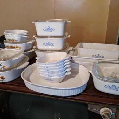 All types of corning ware 
