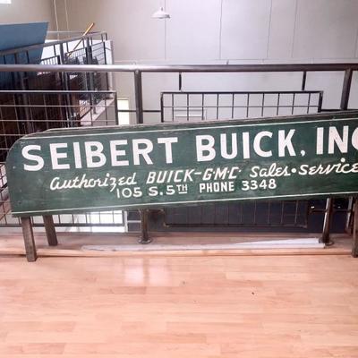 BUICK dealership advertising on 1930s GMC pick up truck side boards