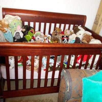 Crib to twin bed cherry $140