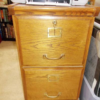 Wooden file cabinet $30