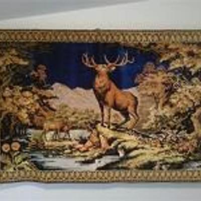 Elk Herd Tapestry
